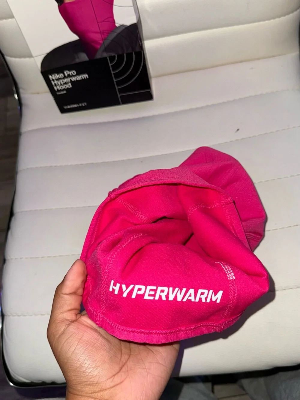 Nike Pro Hyperwarm Hood in Hot Pink